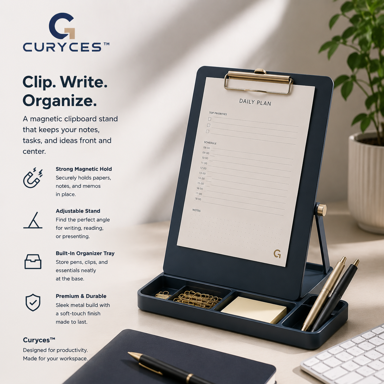 CURYCES™ AeroClip Pro Task Display Station